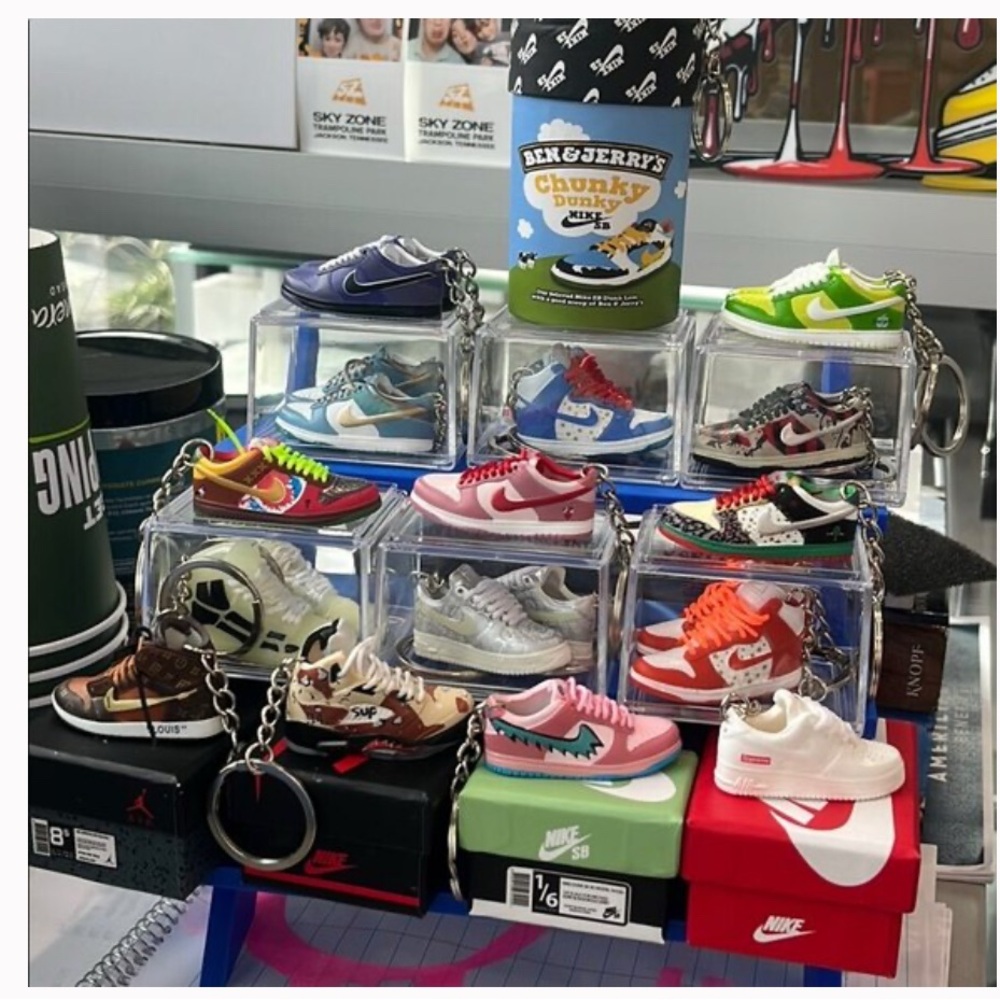 Custom Miniature Sneaker Keychains Collection